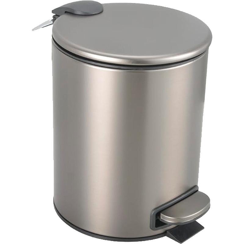 Ведро для мусора Boheme Uno 10426-GM Оружейная сталь