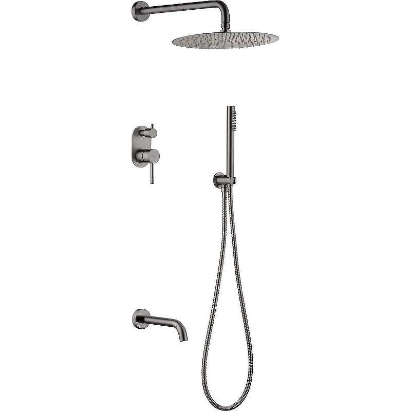 Душевая система Boheme Uno 464-2-GM Оружейная сталь