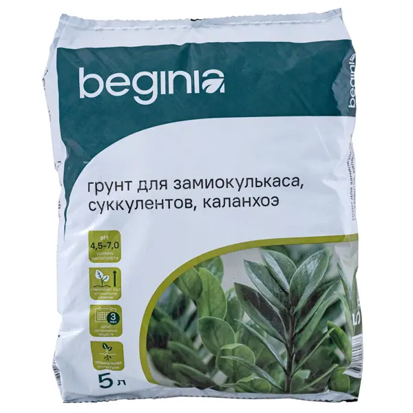 Грунт BEGINIA для суккулентов 5 л