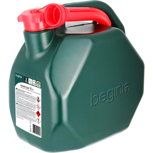 Канистра для ГСМ BEGINIA 10 л пластик
