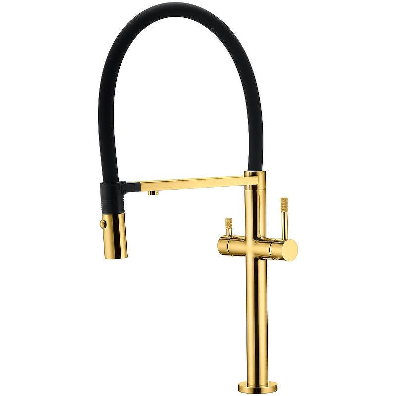 Смеситель для кухни Boheme Uno 115-G Золото