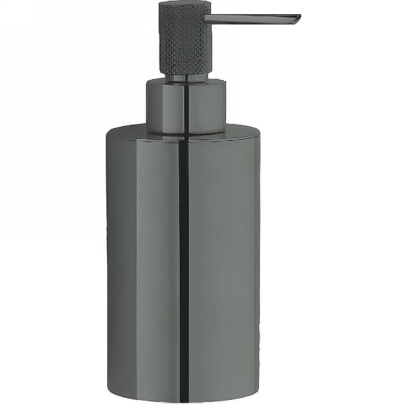 Дозатор для жидкого мыла Boheme Uno 10980-SGM Оружейная сталь глянцевая